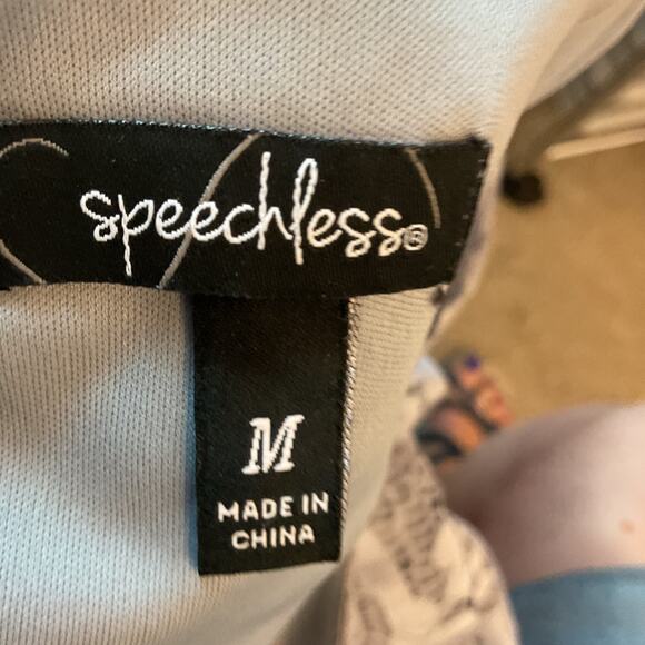 Speechless Blue/Silver Lace Overlay Party/Cocktail/Wedding Mini Dress M - Picture 5 of 8